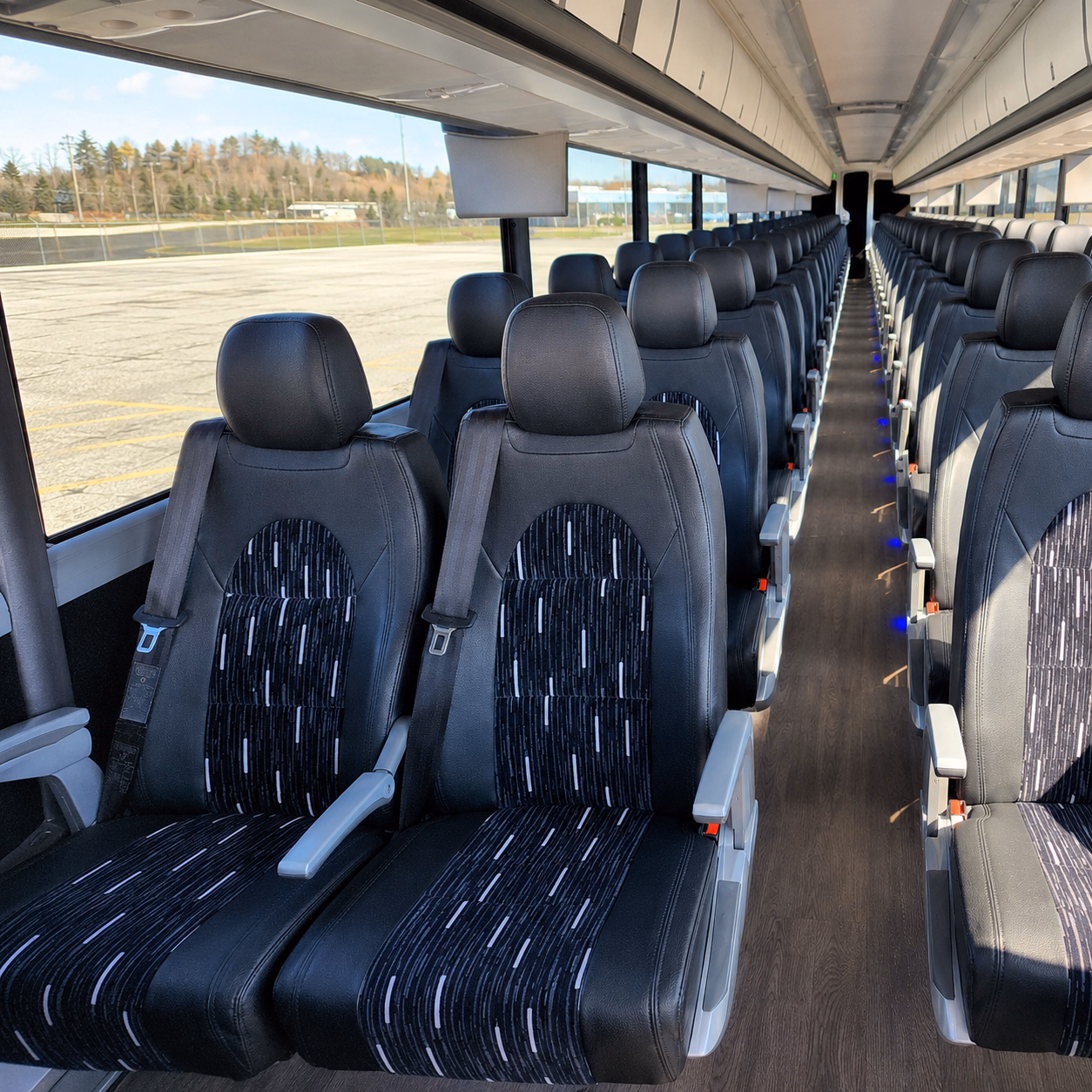kennewick charter bus interior